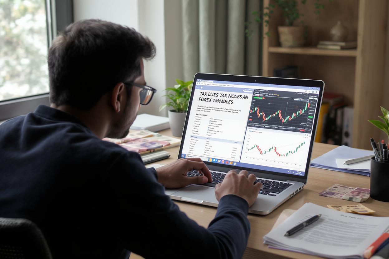 Beginner Indian forex trader learning about tax rules